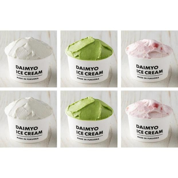 DAIMYO SOFTCREAMが作ったDAIMYO ICE CREAM　福岡6個(3種各2個)セット