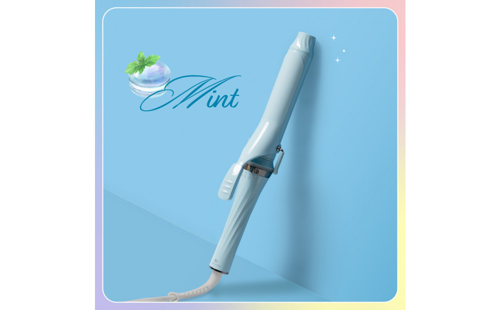 【福岡市】 クレイツ マカロンカールアイロン 32mm 120℃～200℃ 海外対応 交流(コード)式 ミント CCM-G32B 【 美容家電 おすすめ 家電 】