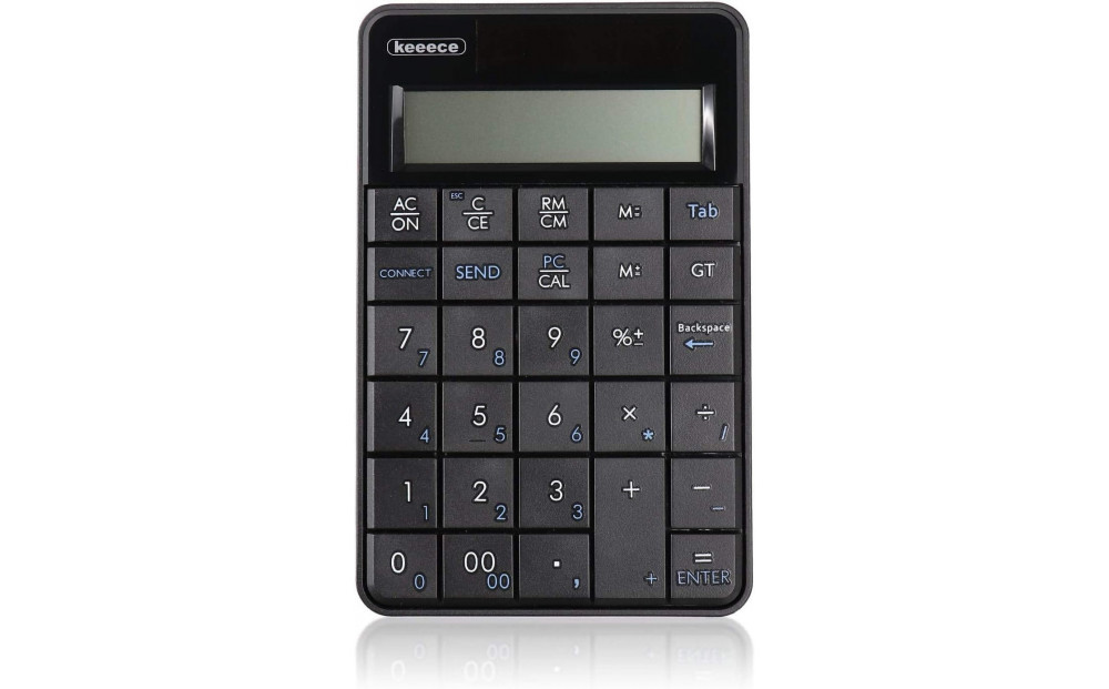 【keeece】ワイヤレス電卓機能付きテンキー 【1年間保証】