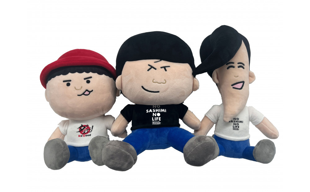 【数量限定商品】ゴリパラ見聞録ぬいぐるみ3種・ふるさと納税ステッカーセット