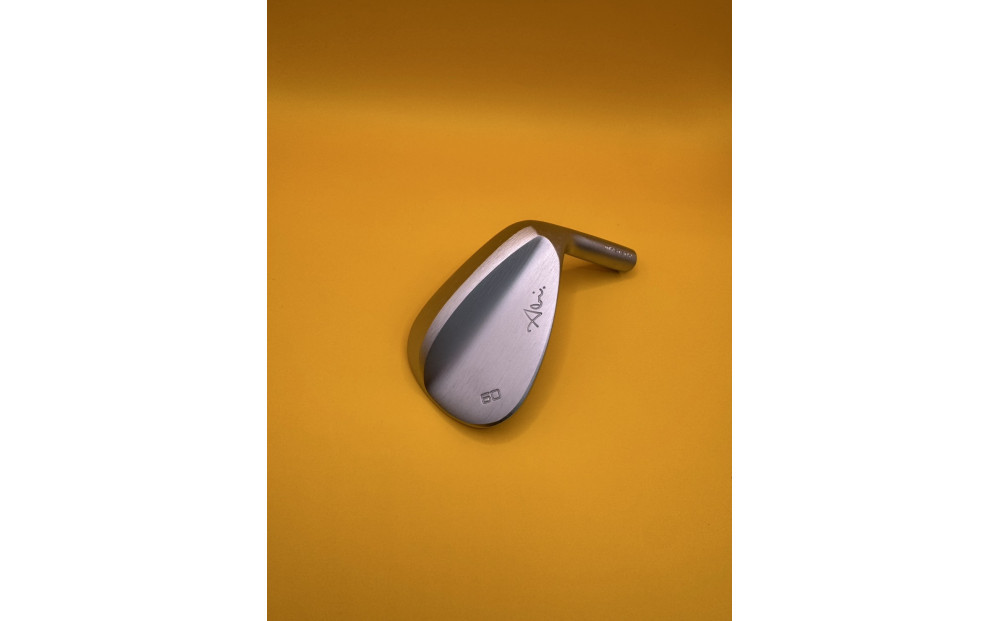 【福岡市】女性クラフトマンの阿比留俊子　設計・デザイン　Abi Wedge ホワイトクロムメッキ60°　N.S.PRO MODUS3 WEDGE 105