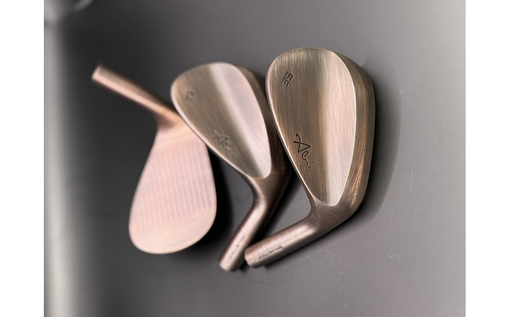 【福岡市】女性クラフトマンの阿比留俊子　設計・デザイン　Abi Wedge 銅燻し48°　N.S.PRO MODUS3 WEDGE 105