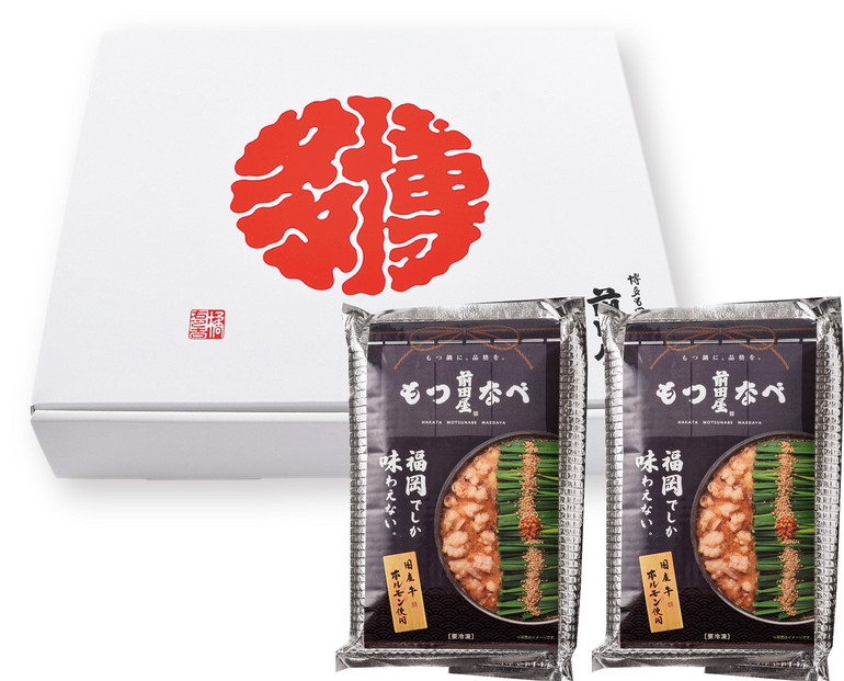 【12/22寄附確定分まで年内発送】前田屋もつ鍋（味噌味）4人前