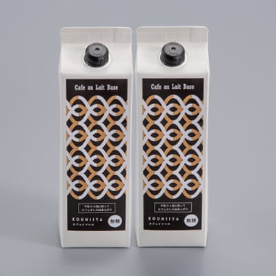 デカフェベース　無糖　1000ml×2本　カフェインレス　希釈用　大人気のカフェオレの素