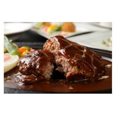 黒毛和牛＆黒豚ハンバーグコース　ペアお食事券