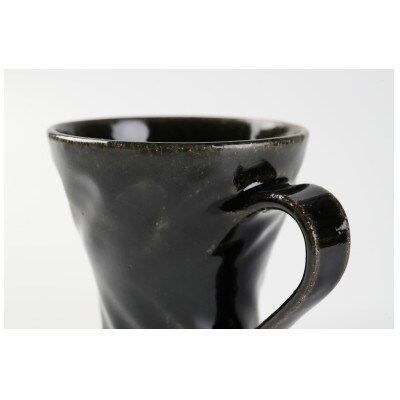 石炭黒釉鎬マグカップ小セット