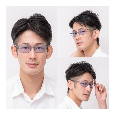 [ネオコントラスト]調光サングラス スポーティーフレーム・ダークシルバー　型番:S510S-PHN