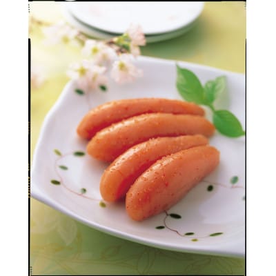 かねふく 【無着色】辛子明太子(一本物)1.6kg(400g×4箱) (大牟田市)【配送不可地域：離島】