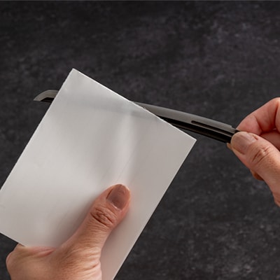 【刀匠四郎國光一門】玉鋼ペーパーナイフ　大典太光世風　桐箱入り【配送不可地域：沖縄県】