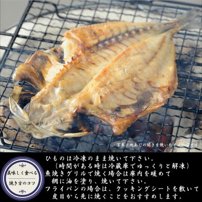 【無添加・天日干し・手造り】地あじひらき10枚セット【配送不可地域：離島】