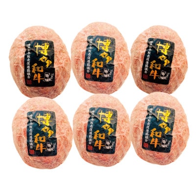 博多和牛生ハンバーグ150g×6パック　合計900g(大牟田市)【配送不可地域：離島】