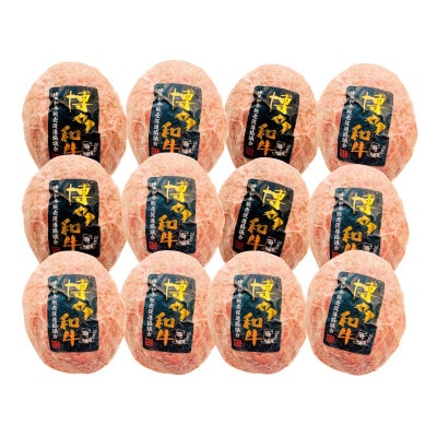 博多和牛生ハンバーグ150g×12パック　合計1.8kg(大牟田市)【配送不可地域：離島】