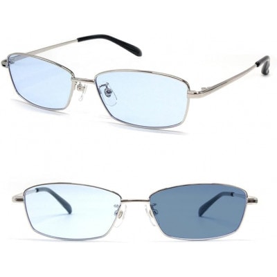 [ネオコントラスト]調光サングラス スクエアフレーム・シルバー　型番:S1034S-PHN