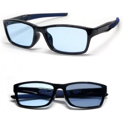 [ネオコントラスト]調光サングラス 柔軟樹脂フレーム・ブルー　型番:S1049L-PHN