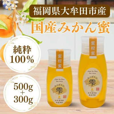 みつばちの雫　国産みかん蜂蜜　500g+300g