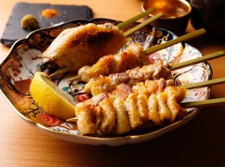 福岡ブランド「はかた地どり」 焼き鳥串15本入セット（焼き鳥5種各1本×3袋）_はかた地どり 焼鳥セット 15本 セット やきとり 福岡県産 もも はらみ つくね 肩肉 手羽 皮 5種 各1本 3セット 焼き鳥丼 人気 串 加工品 惣菜 おかず おつまみ 晩酌 九州産 国産 冷凍 福岡 久留米市 お取り寄せ グルメ 送料無料_Ax112