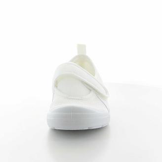 MS大人の上履き02 ホワイト_大人の上履き 靴 室内 シューズ 履きやすい 入院 軽い運動 リハビリ デイサービス 室内作業 軽量 簡単 洗える 施設 室内履き Ag+ 抗菌 防臭 ムーンスター 大人用 福岡県 久留米市 送料無料_Ls013