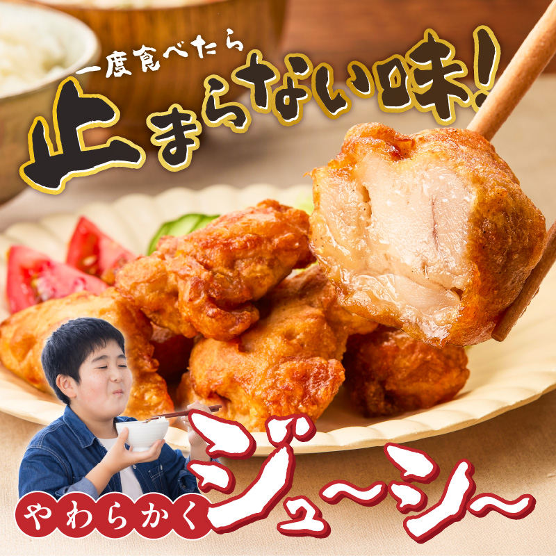 唐揚げ　500g×2袋 _ 500g × 2袋 計 1000g 肉 鶏肉 手間なし 簡単 調理 レンジ調理 便利 おかず 惣菜 晩ごはん おつまみ 晩酌 加工品 食品 グルメ 揚げ物 フライ 冷凍 福岡県 久留米市 お取り寄せ 送料無料 _Ax165