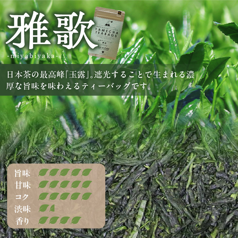 原田茶園 玉露ティーバッグ 雅歌64g (4g×8)×2袋_玉露 雅歌 ティーバッグ 4g × 8個 2袋 計64g 農家仕込み 八女茶 濃厚 旨み お湯 水出し 苦味 出にくい こだわり 栽培 手軽さ 美味しさ お家 オフィス 学校 旅行先 アウトドア 淹れ方 場所 選ばない 日本茶 緑茶 お茶 お取り寄せ 福岡県 久留米市 送料無料_Ex228