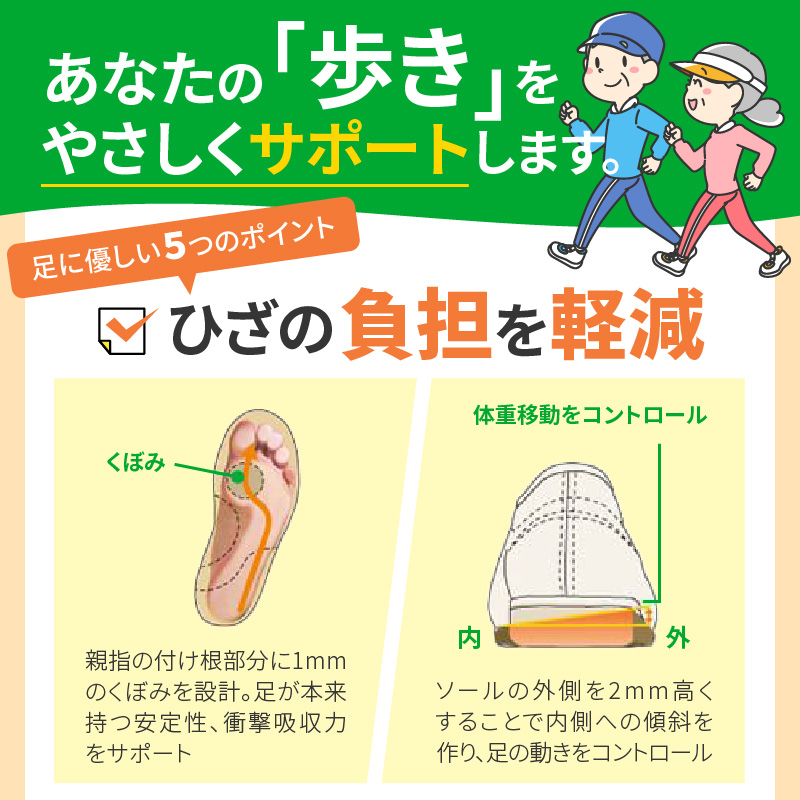 快歩主義L011 パープルラメ  KS22867_アサヒシューズ 快歩主義 靴 シューズ 歩行サポート軽量 日本製健康・快適シューズ№１ブランド サポート 脱ぎ履き楽_Lf002