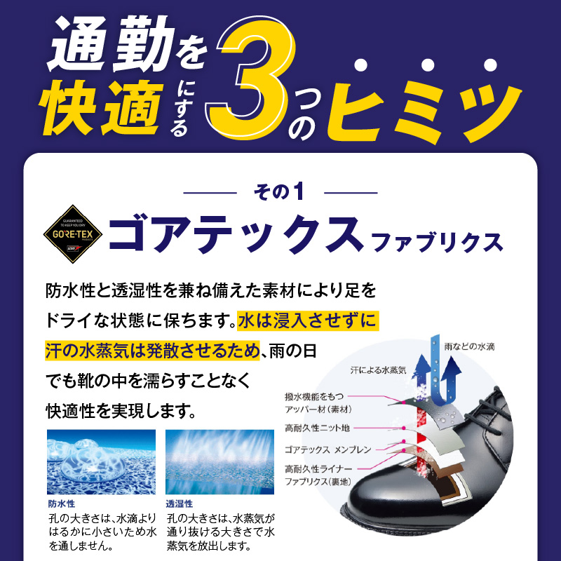 通勤快足TK33-09 ブラック AM33091_爽快 ビジネス シューズ 日本製 通勤快足 ブラック 撥水 ソフトステア 靴 男性用 メンズ 黒 仕事 濡れにくい 蒸れにくい 滑りにくい 防水 耐久 透湿 ドライ 福岡県 久留米市 お取り寄せ アサヒシューズ 送料無料_Lt004