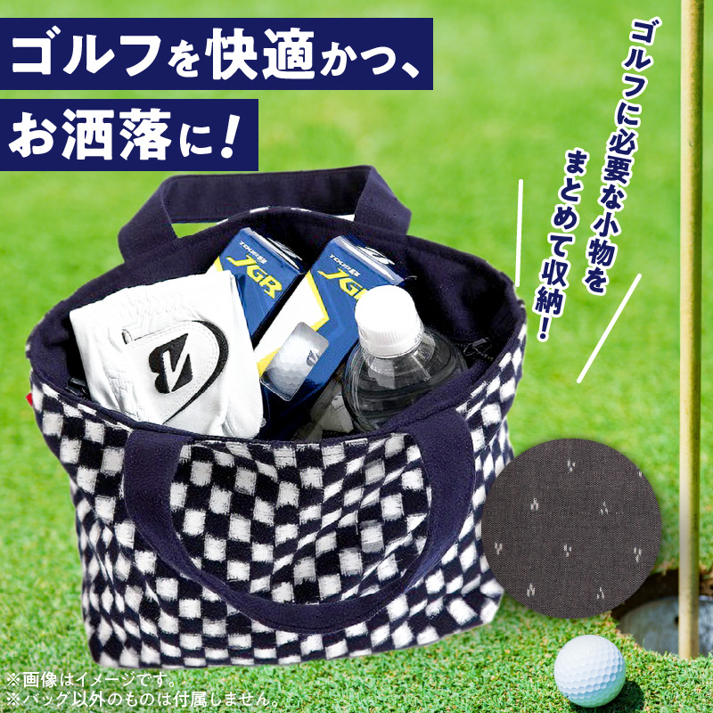 久留米絣ゴルフラウンドトートバック（MB）_久留米絣ゴルフラウンドトートバック（MB）_Nx146