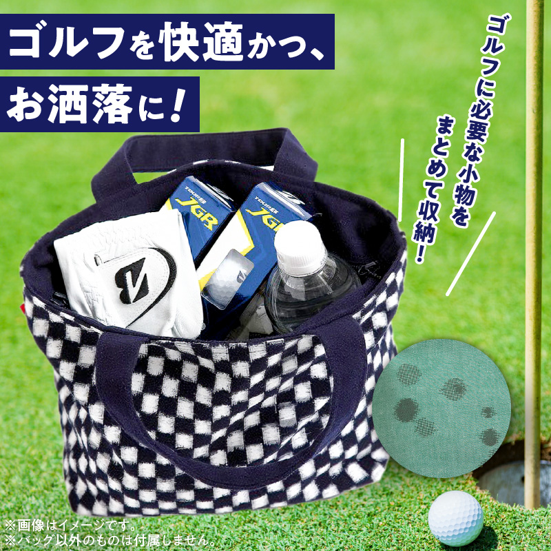 久留米絣ゴルフラウンドトートバック（RK）_久留米絣ゴルフラウンドトートバック（RK）_Nx147