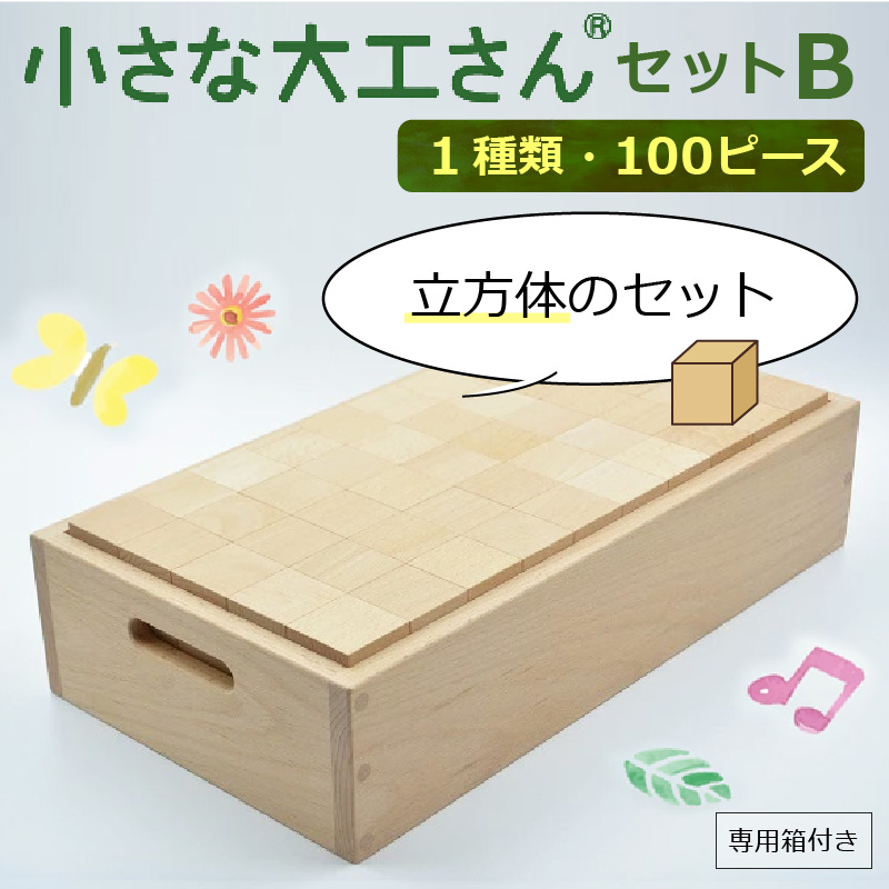 【ギフト対応OK！】小さな大工さんセットB_自然素材の積み木 積み木 小さな大工さん 成長期 知育 玩具 想像力 創造性 専用箱付き 遊び方 無限大 安心安全 無塗装 無着色 安定感 一体感 木遊び おもちゃ ドミノ 選べるセット 子ども 誕生日 プレゼント 出産祝い 福岡県 久留米市 送料無料_Sx202 通常配送