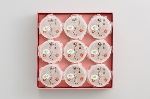 梅のしずく（9個入）_ゼリー 梅のしずく 9個入 スイーツ 久留米の料亭 柚子庵 紀州産 梅 大粒 甘露煮 ゼリー包み 芳醇な梅の味わい 梅ゼリー デザート おもてなし 手土産 お土産 加工品 食品 おやつ お取り寄せ お取り寄せスイーツ 福岡県 久留米市 送料無料 _De005