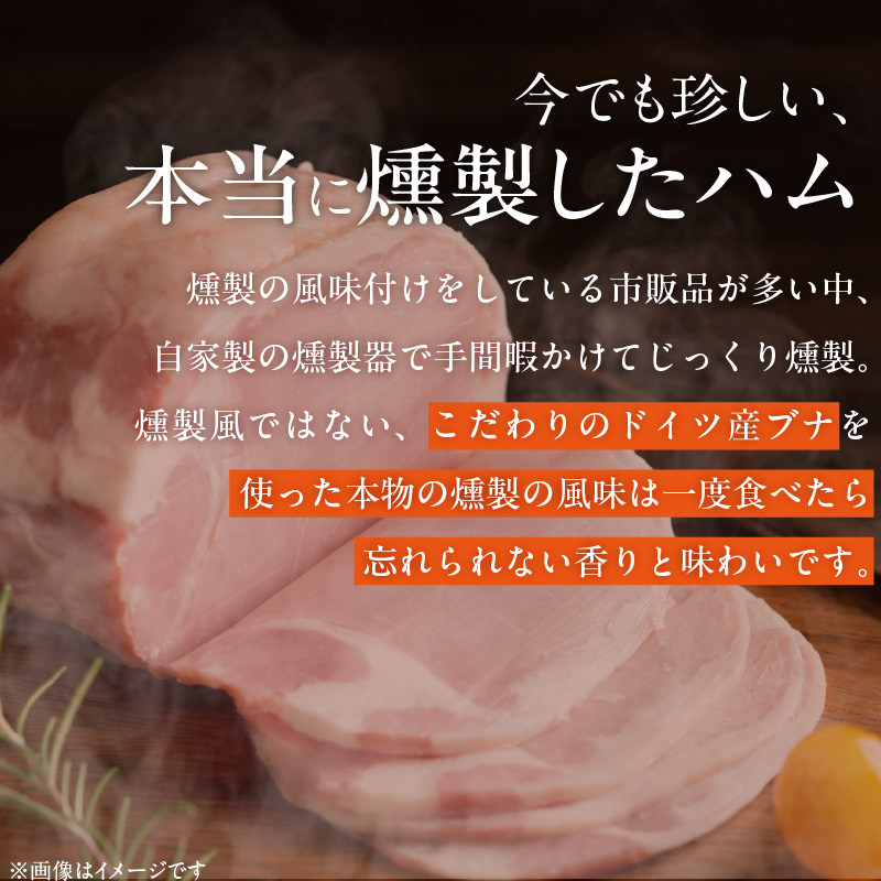 松尾ハムセットF（生ハム80g×10パック）_ハム 松尾ハム セット F 生ハム 80g × 10パック 800g 燻製ハム ドイツ仕込みの製法 本物の味 濃厚な味わい 燻製の香り 肉の旨味 小分け 便利 おつまみ パーティー 朝食 肉 豚肉 加工品 冷凍 お取り寄せ お取り寄せグルメ 福岡県 久留米市 送料無料_Ax217