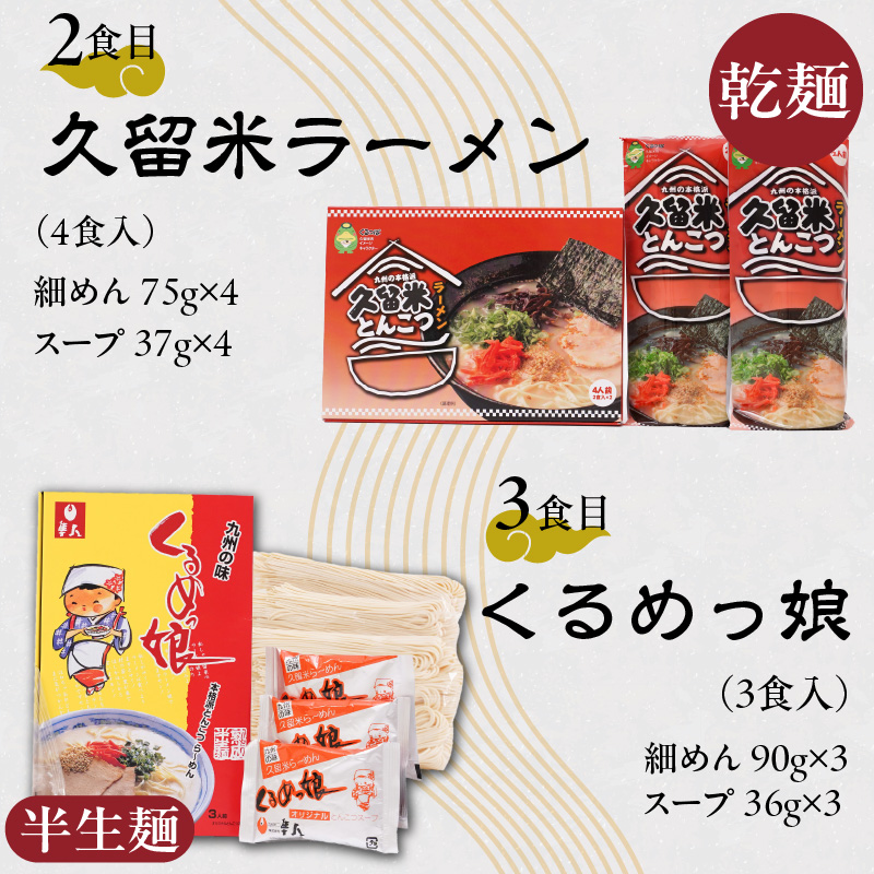 ≪地場産くるめオリジナル≫ 久留米ラーメンお手軽セット（計16食入）_≪地場産くるめオリジナル≫ 久留米ラーメンお手軽セット_Br025