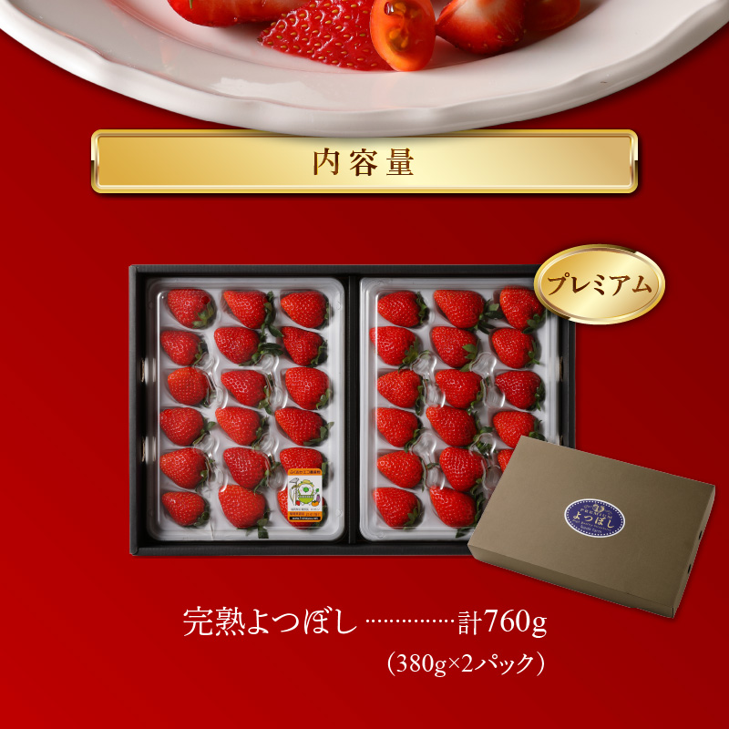 池田農園の完熟よつぼしプレミアムギフト (380g×2パック)　計760g_Fi111