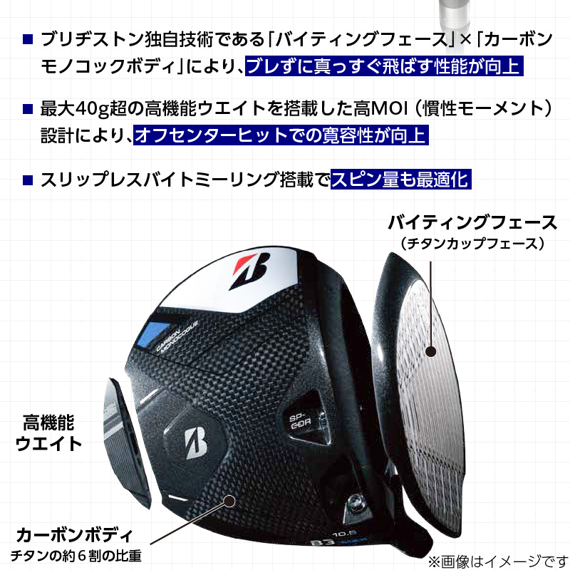 B3MAX DRIVER（SPEEDER NX VIOLETモデル）_ブリヂストン ゴルフ クラブ ドライバー B3MAX B3 マックス スピーダー NX バイオレット モデル ロフト 10.5 ゴルフ用品 スポーツ カスタム カスタムメイド モノコック ブレずに飛ばす 高慣性モーメント設計 送料無料 久留米市_Nx151