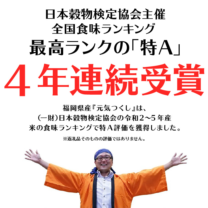 【6回定期便】令和5年産　普通精米　福岡県産元気つくし