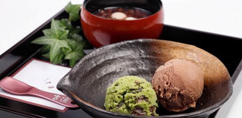 茶房【古蓮】 こだわりの無添加手作り アイスクリーム＆ぜんざいセット_アイスクリーム 8個 ぜんざい 3袋 セット あまおう 抹茶あずき チョコ バニラあずき バニラ 抹茶 手作り クリームぜんざい おすすめ アレンジ 素材 こだわり お菓子 アイス おやつ デザート 茶房 古蓮 冷凍 お取り寄せ 福岡県 久留米市 送料無料_Dw031