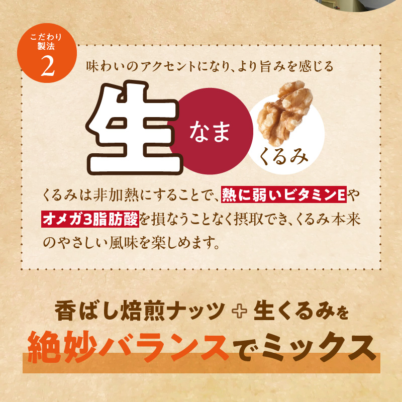 【定期便3回】ミックスナッツ4種セット 計2kg(400g×5袋) アーモンド・カシューナッツ・生くるみ・マカダミアナッツ _Tk081 3回 計2kg(400g×5袋)