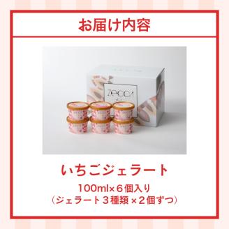 いちごジェラート詰め合わせ(6個入り)_いちご ジェラート 詰め合わせ 100ml 3種類 × 2個 合計 6個 プレミアムいちごミルク ヨーグルトホワイトショコラ 煌めくシャーベット こだわり あまおう 紅ほっぺ かおりの 恋みのり さがほのか アイス デザート お取り寄せ 福岡県 久留米市 送料無料_Dw013