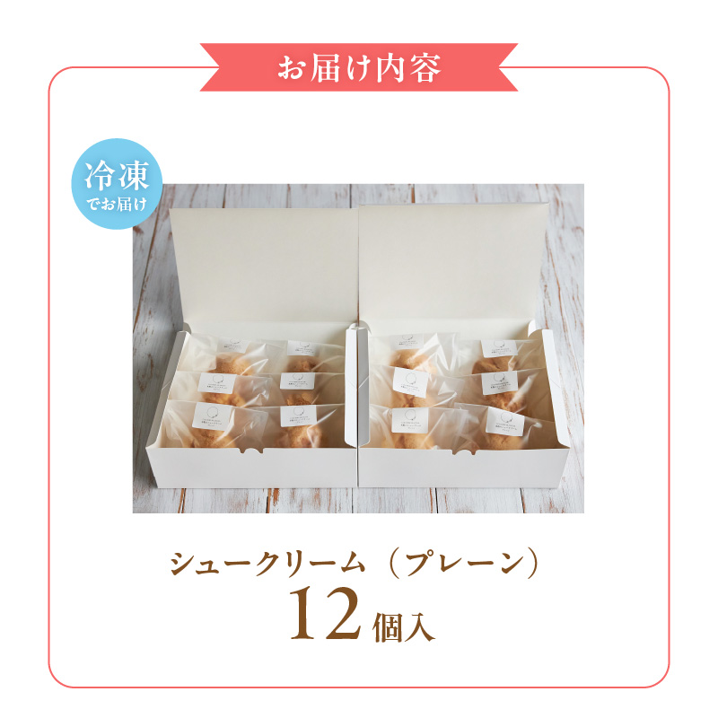 自然栽培 米粉のシュークリーム プレーン12個セット_米粉 シュークリーム プレーン セット 選べる 内容 12個 こだわり グルテンフリー 白砂糖 マーガリン 着色料 小麦粉 不使用 銅なべ手だき カスタード 厳選 材料 便利 個包装 お裾分け 手土産 スイーツ お取り寄せ 福岡県 久留米市 送料無料_Dw082 12個