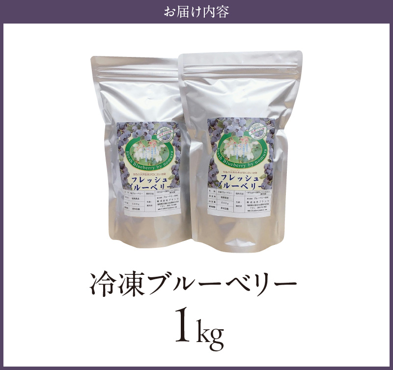 冷凍ブルーベリー 1kg_冷凍 ブルーベリー １kg 完熟 自家農園 ミキサー アイス ヨーグルト シャーベット スムージー アントシアニン 疲れ目 腸内環境 国産 ジャム レシピ 冷凍フルーツ 果物 フルーツ お取り寄せ くだものお取り寄せ 福岡県 久留米市 送料無料_Fx005