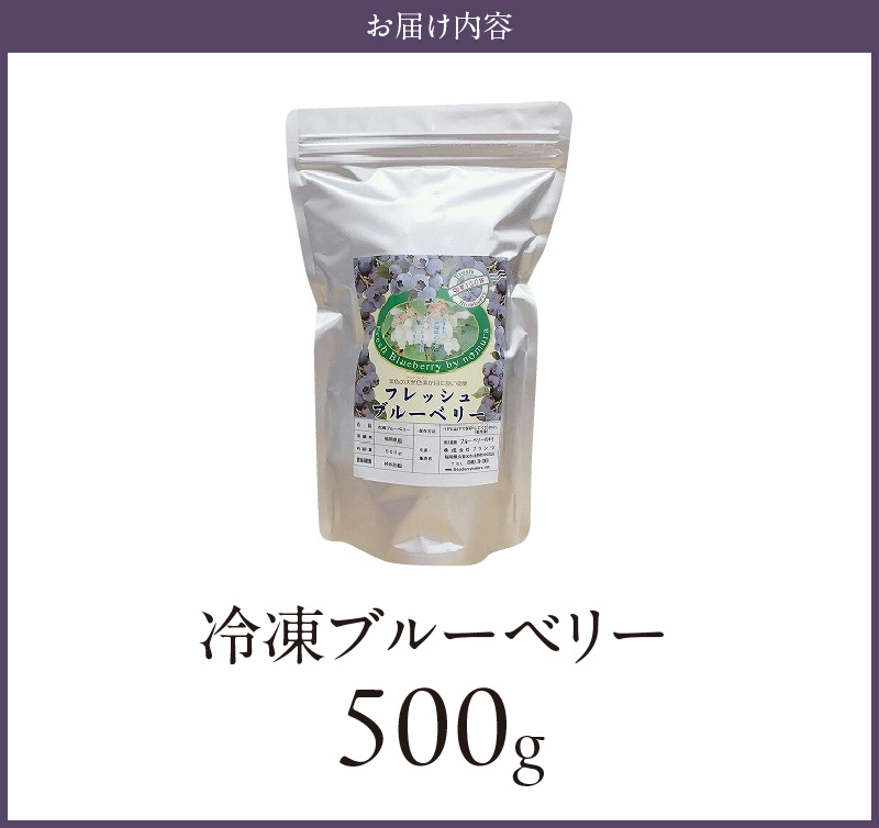 福岡県産 冷凍ブルーベリー 500g_ブルーベリー 冷凍 500g 1パック 福岡県産 果物 フルーツ 冷凍フルーツ デザート おやつ 冷凍食品 食品  お取り寄せ お取り寄せフルーツ 美味しい 九州 国産 トッピング アレンジ ヨーグルト シャーベット アイスクリーム スムージー 久留米市 送料無料_Fx010