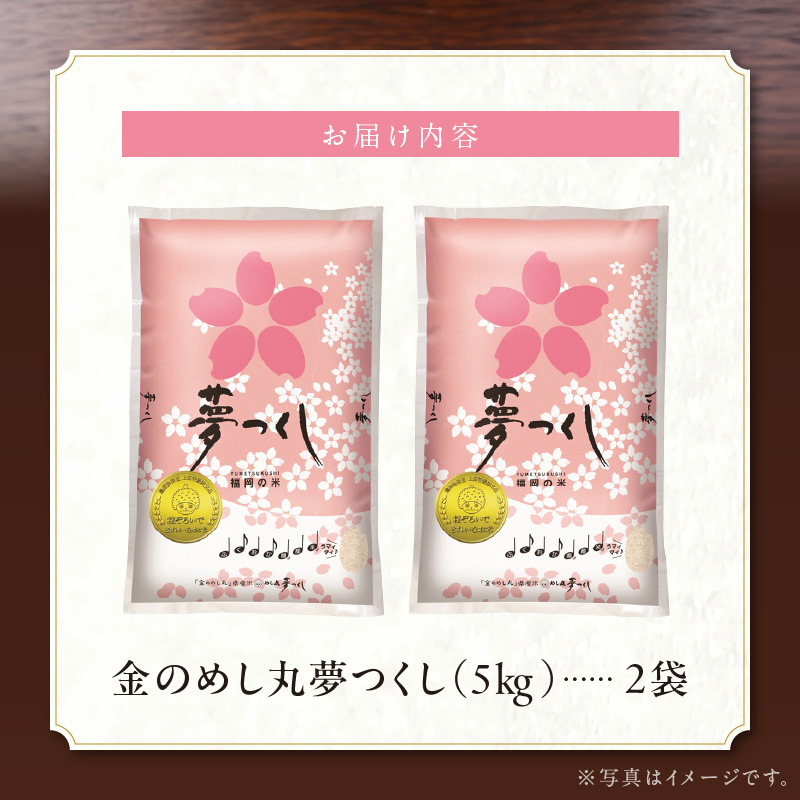 金のめし丸夢つくし 10kg 令和7年産_金のめし丸夢つくし 10kg 国産 白米 お米 夢つくし 5kg×2袋 オリジナル米 金のめし丸 おいしい ツヤツヤ もちもち ほのかな甘み おにぎり 食品 常温 森光商店 九州 福岡県 久留米市 お取り寄せ 送料無料_Gr042