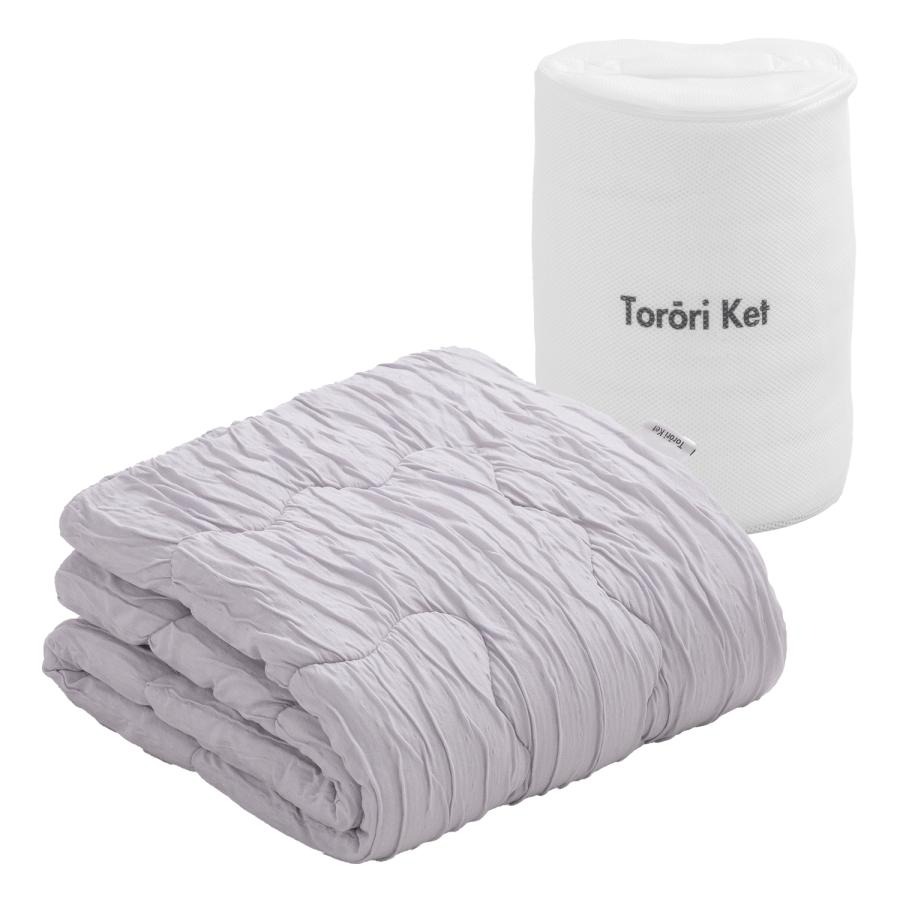 【ミニ】とろーりケット　肌掛け布団　ハーフ（グレー）_ミニ とろーりケット 肌掛け 布団 ハーフ 洗える 100 × 140cm 専用洗濯ネット付き 選べる カラー 7色 とろーり 柔らか 掛け心地 衛生的 春 夏 秋 子供用 最適 ドレープ性 レーヨン 吸湿性 ひんやり ポリエステル マイクロ 長繊維 清潔 お取り寄せ 久留米市 送料無料_Qc054-gy グレー