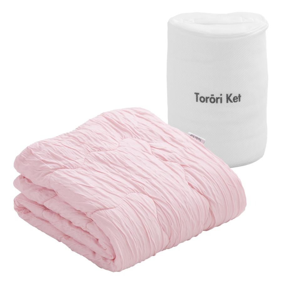 【ミニ】とろーりケット　肌掛け布団　ハーフ（ピンク）_ミニ とろーりケット 肌掛け 布団 ハーフ 洗える 100 × 140cm 専用洗濯ネット付き 選べる カラー 7色 とろーり 柔らか 掛け心地 衛生的 春 夏 秋 子供用 最適 ドレープ性 レーヨン 吸湿性 ひんやり ポリエステル マイクロ 長繊維 清潔 お取り寄せ 久留米市 送料無料_Qc054-pi ピンク