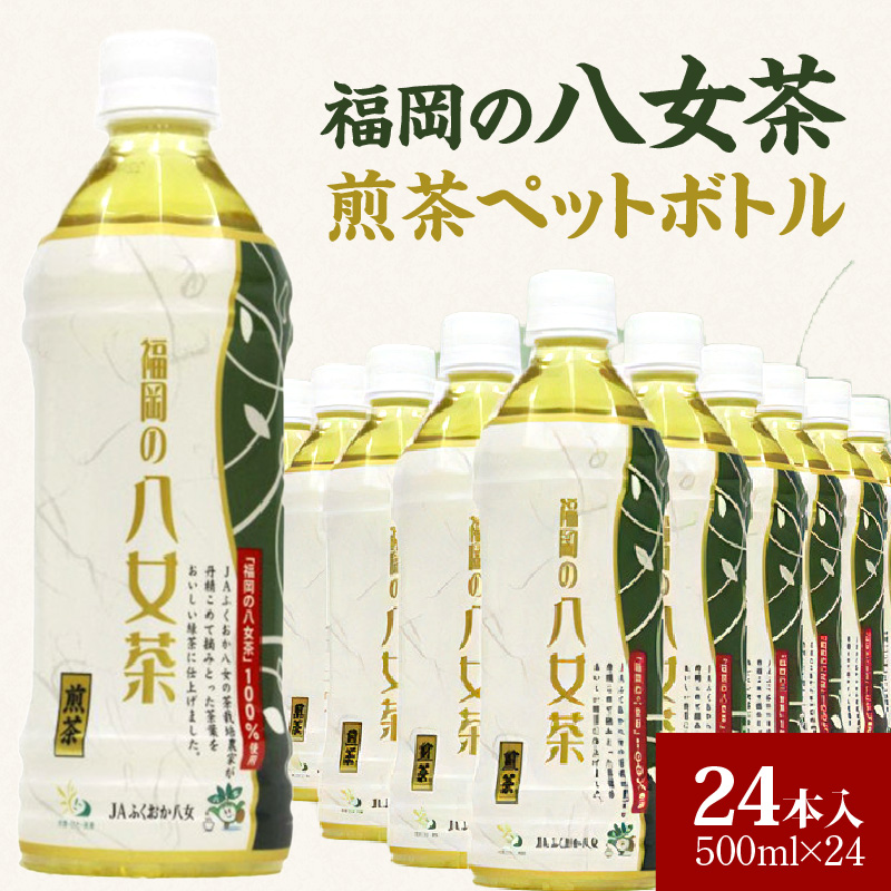 福岡の八女茶煎茶ペットボトル500ml×24本_福岡の八女茶煎茶 ペットボトル 500ml × 24本 緑茶 茶栽培農家 八女茶 甘み さっぱり 新鮮 香り 日本茶 まとめ買い 1ケース 水分補給 お茶 ソフトドリング 飲料 飲み物 備蓄 お取り寄せ 久留米市 送料無料_Ex203