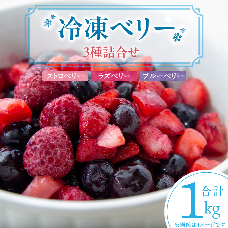 冷凍ベリー3種詰合せ（ストロベリー500g・ラズベリー250g・ブルーベリー250g）_冷凍 ベリー 3種 詰め合わせ ストロベリー 500g ラズベリー ブルーベリー 各250g 新鮮 ジャム お菓子作り おすすめ 使い方 いろいろ 果物 フルーツ 果実 食品 デザート グルメ お取り寄せ お取り寄せグルメ 福岡県 久留米市 送料無料_Fx017