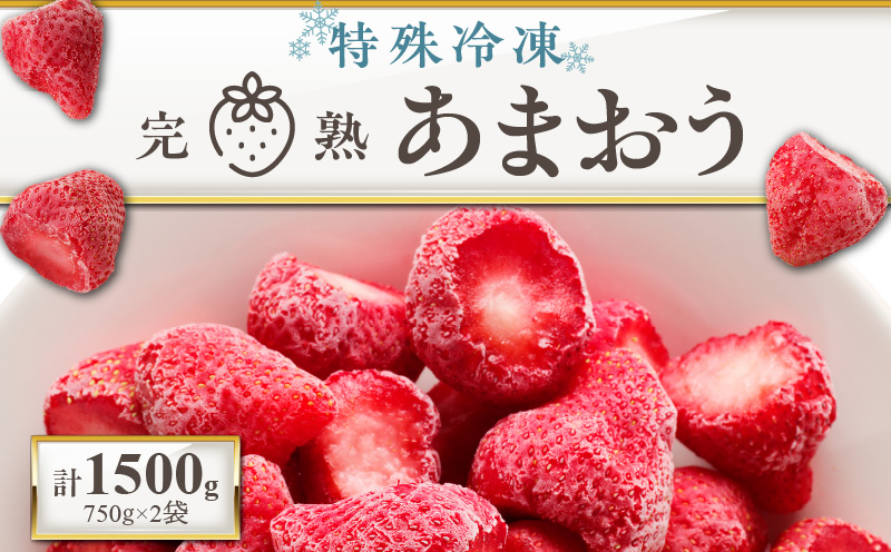 旬のおいしさそのまま!池田農園の特殊冷凍あまおう1.5kg_池田農園 特殊 冷凍 完熟 あまおう 1.5kg 糖度 酸度 バランス 旬 おいしさ そのまま アートロックフリーザー 急速冷凍 サクサク 食感 福岡エコ農産物認定 こだわり 管理 真空パック デザート 果物 いちご グルメ お取り寄せ 福岡県 久留米市 送料無料_Fi213