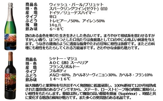 福智山ダム熟成 肉＆魚介料理6選と飲みたい赤＆白＆SPワイン 6本詰め合わせセット FD339 熟成ワイン ワイン 酒 お酒