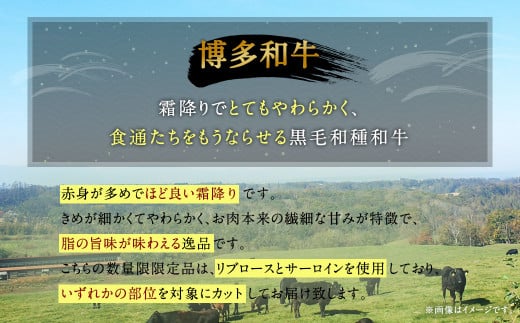 【数量限定 博多和牛】ロース しゃぶしゃぶ用 250g 牛肉 黒毛和種 和牛 しゃぶしゃぶ 焼きしゃぶ すき焼き 鍋 霜降り 肉 国産 福岡県産