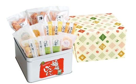 もち吉 福福かんかん 大缶 計37袋 せんべい あられ 詰め合わせ
