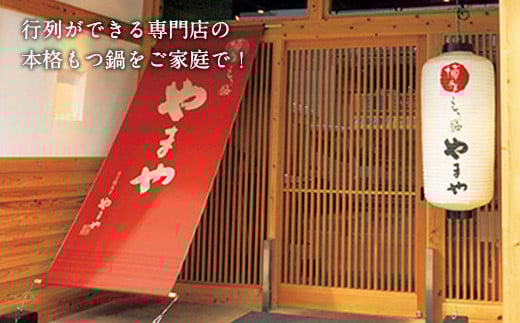 やまや 博多もつ鍋 あごだし醤油味（1～2人前） 国産 もつ モツ鍋